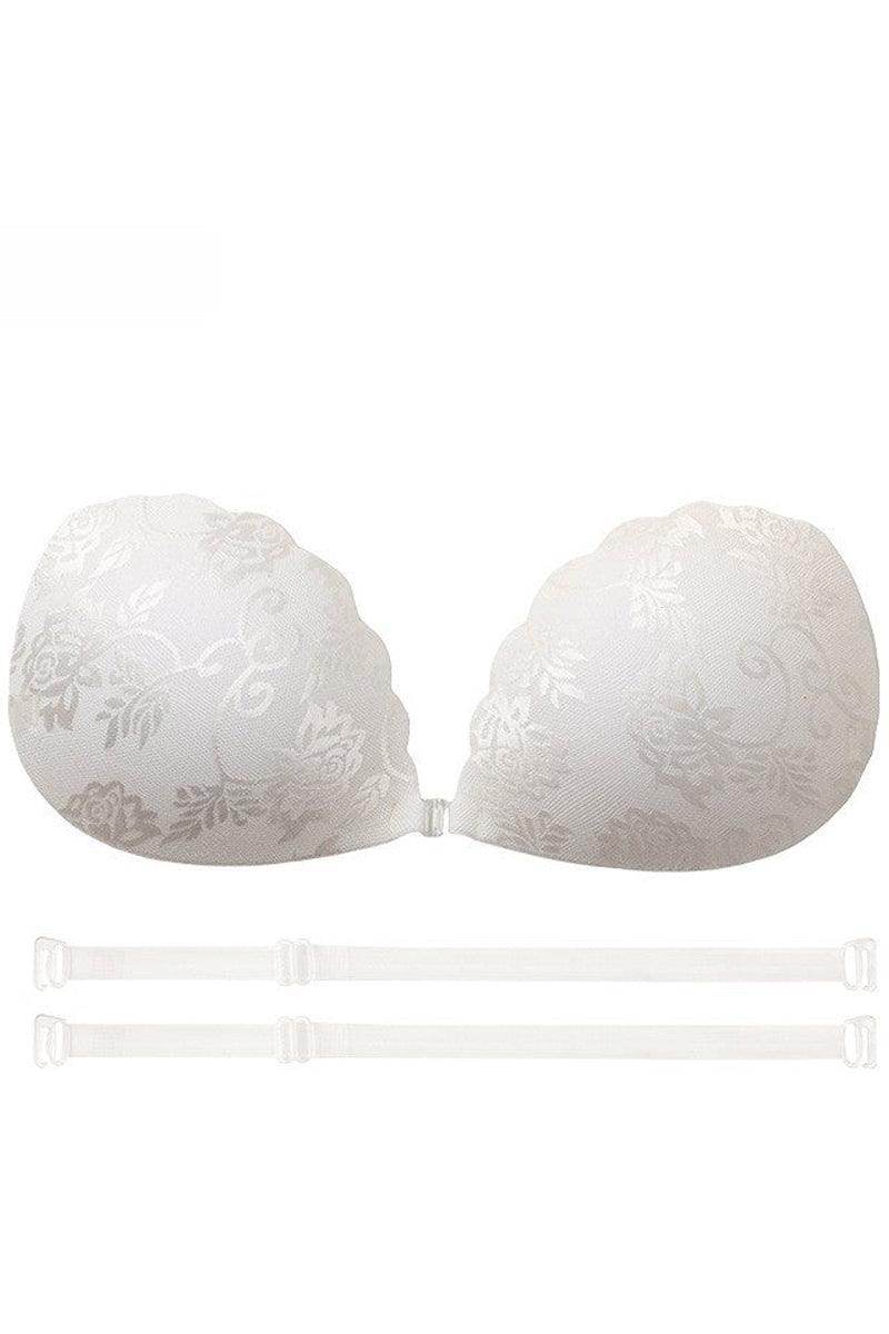 Breast patch female wedding dress with lace breast patch to hold up small chest display large breathable bra invisible underwear 810018057394 - COCOMELODY